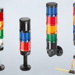 LED stack light / steady / four-color / modular